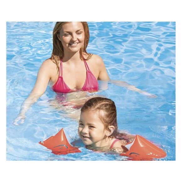 New Intex Kids Pool Floaties Deluxe Arm Ring Band Floats 9" x 6" Child Ages 3-6 - Picture 3 of 5